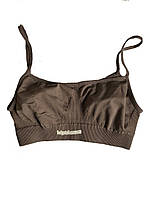 Бесшовный топ капучино ( deep taupe) тм Giulia