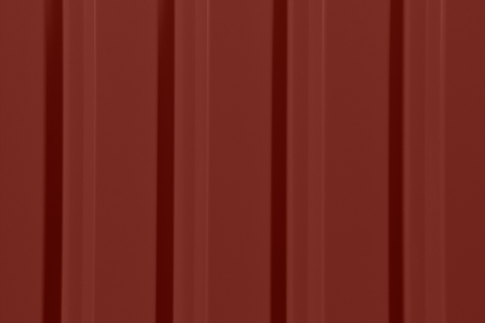 Профнастил стеновой ПС-20, RAL 3009 Цвет Оксид красный (глянец). - фото 2 - id-p1188944828