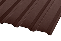 Профнастил стеновой ПС-20 RAL 8017 Цвет шоколадно-коричневый (матовый).