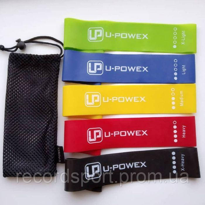 Фитнес резинки для фитнеса U-Powex из 5 лент и чехла. ОРИГИНАЛ - фото 5 - id-p1299700441