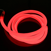 Cветодиодный неон круглый гибкий 220В 2835(144LED/м) IP67 красный