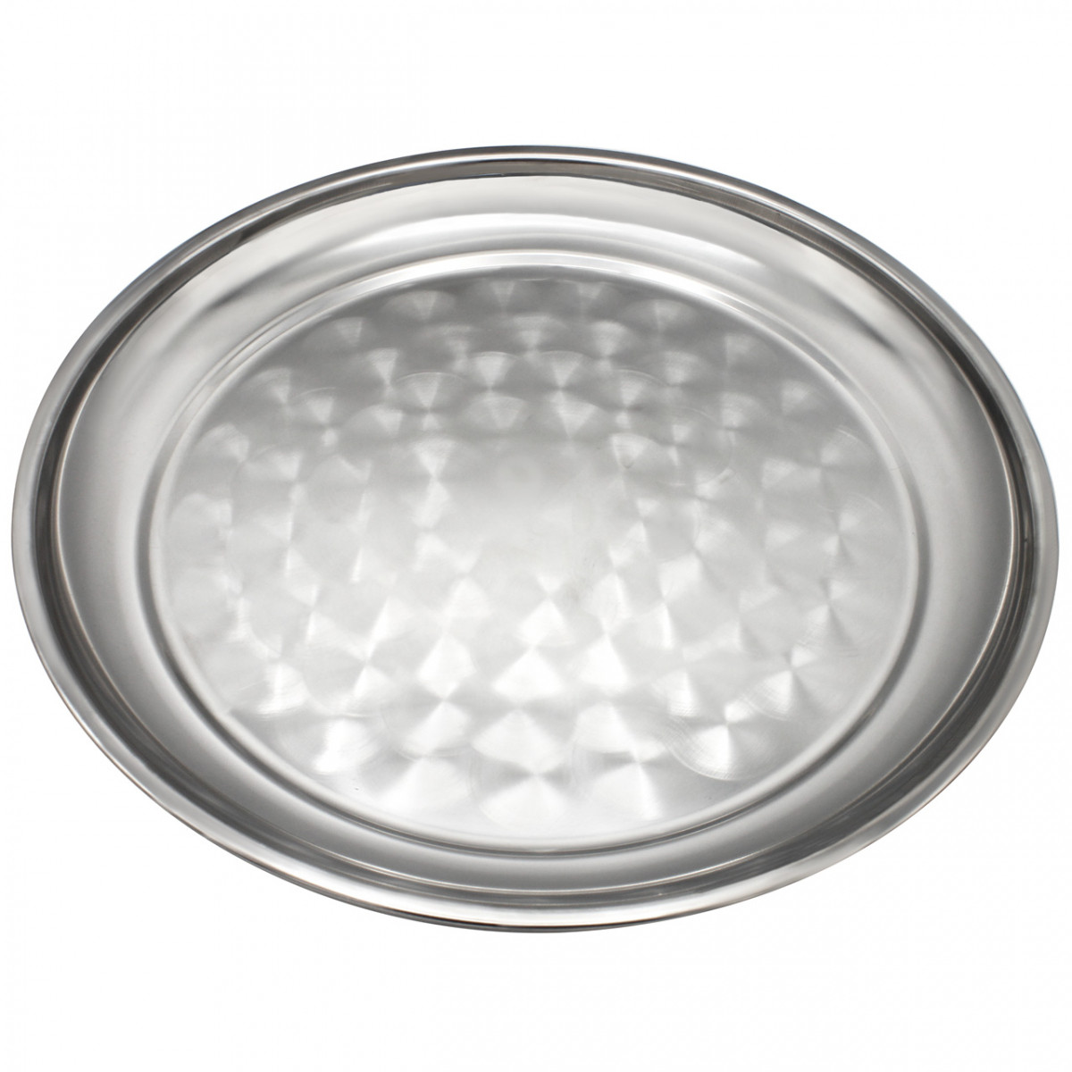 Піднос з нержавіючої сталі D 55 см