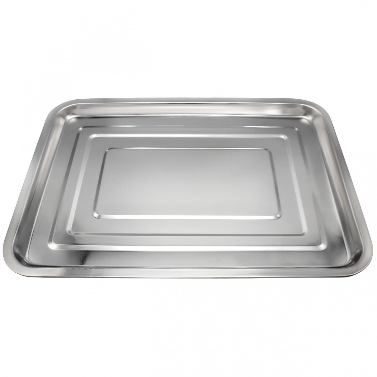 Піднос прямокутний з нержавіючої сталі 49 х 34 см