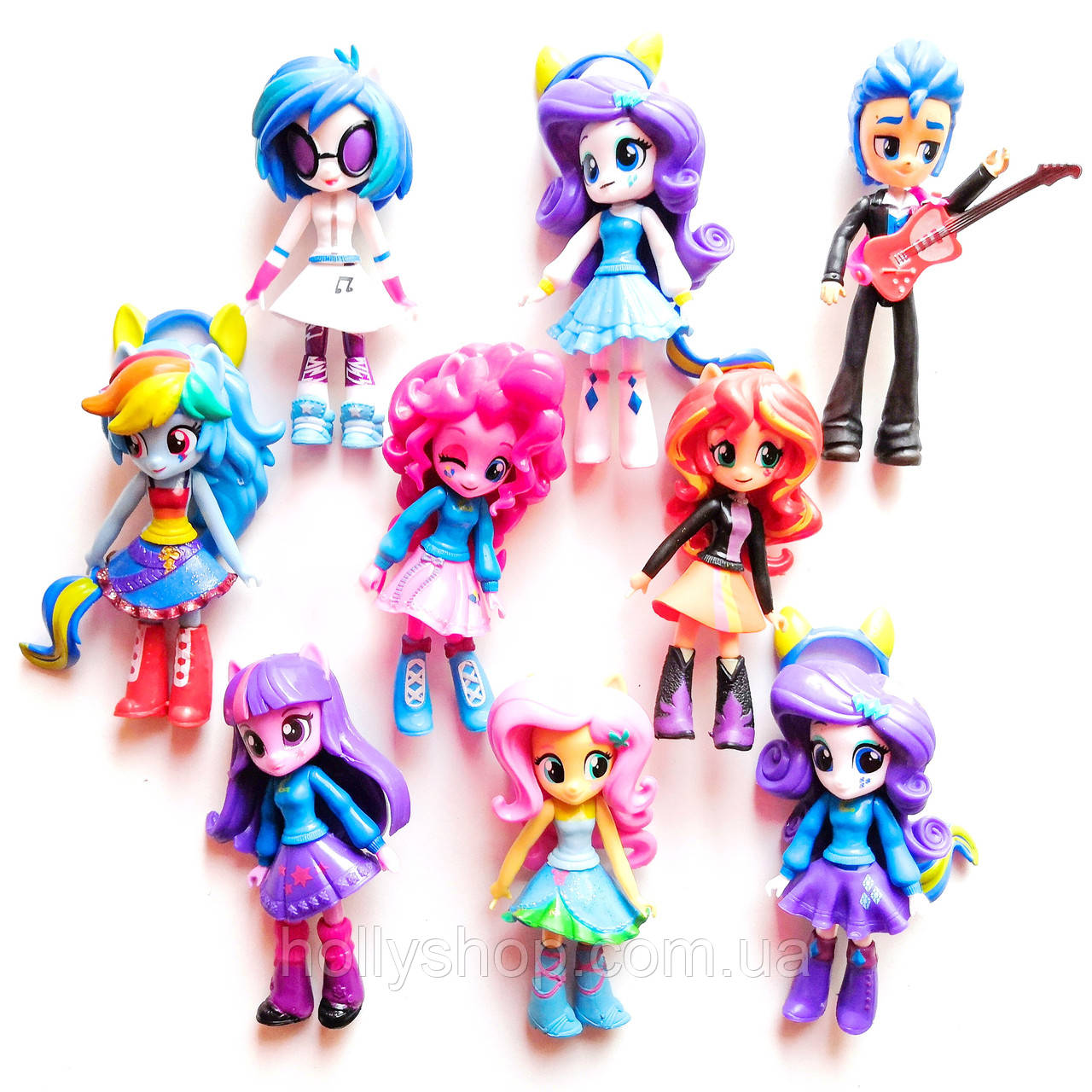 Набір ляльок 9в1 Літл Поні Дівчата з еквестрії, 13 см — (My Little Pony Equestria Girls Minis School Dance)