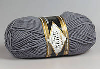 Пряжа для ручного вязания Alize LANAGOLD (Ализе ланаголд) 348 серый