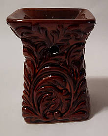 Аромалампа керамічна, коричнева глянцева