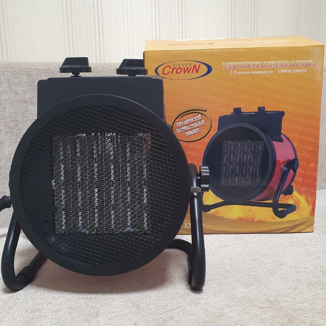 Теплова гармата керамічна електрична Silver Crown LXF3P 3000Вт (3кВт), фото 1