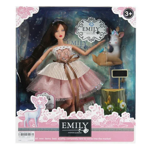 Кукла "Emily" QJ087 (48шт/2) с Аксессуарами, Шарнирная, Р-р Куклы - 29 ...