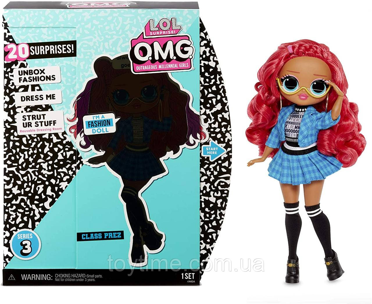 ЛОЛ серії O.M.G. S3 Відмінниця/L.O.L. Surprise! O.M.G. Series 3 Class Prez