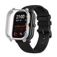 Amazfit GTS Комплект для смарт годин (ремінець і бампер), Black-Silver, фото 3