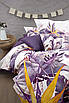 Постільна білизна First Choice Digital Satin 3D Botanical Purple (250 TC), фото 4