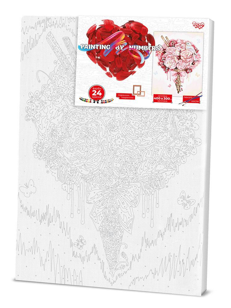 Картина за номерами №8 Букет» 30*40см економ в термопакете Danko Toys код: KpNe-03-08