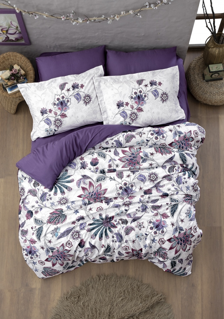 Постільна білизна First Choice Digital Satin 3D Kelly Purple (250 TC)