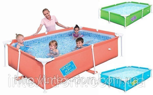 Басейн Bestway каркасний прямокутний 221 х 150 х 43 см Артикул 56219 B (Блакитний)