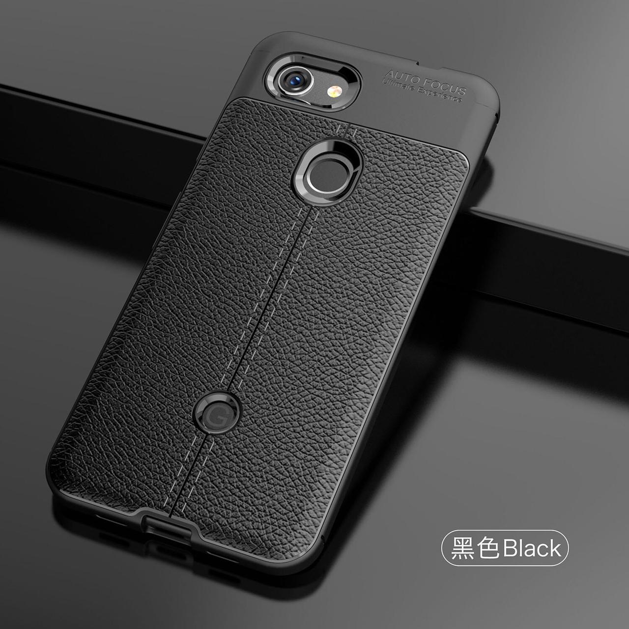 Силіконовий чохол для Google Pixel 3a чорний захисний бампер під шкіру
