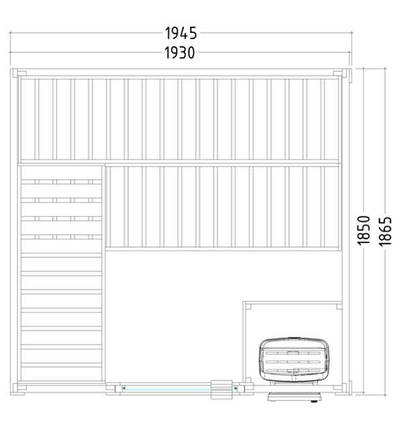 Сауна Sentiotec Basic Large 195x187 см (1-030-306), фото 2