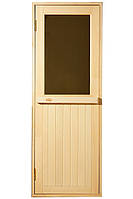 Стеклянная дверь для сауны Tesli Макс 70x190