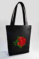 Жіноча сумка "Троянда" Б320 чорна