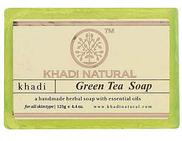 Мило Зелений чай Кхаді Нечралз 115-125г, Мило Кхаді Зелений чай, Khadi Natural™ Herbal Green Tea Soap, Аюрведа