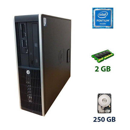 HP 6000 SFF / Intel Pentium E6500 (2 ядра по 2.93 GHz) / 2 GB DDR3 / 250 GB HDD, фото 2