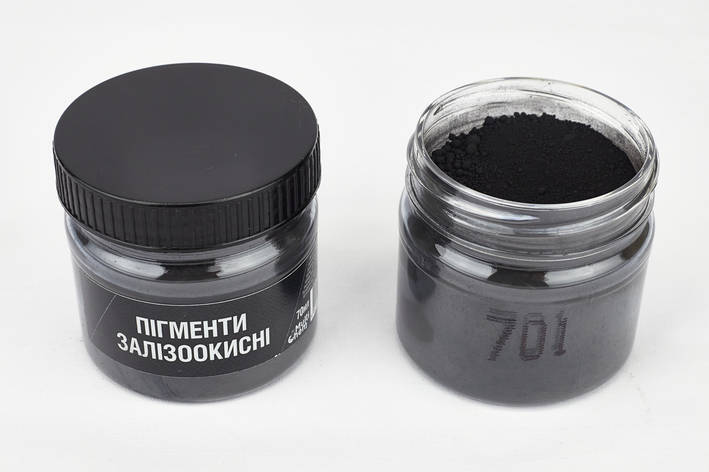 Пігмент неорганічний чорний інтенсивний 701, 70 мл, фото 1