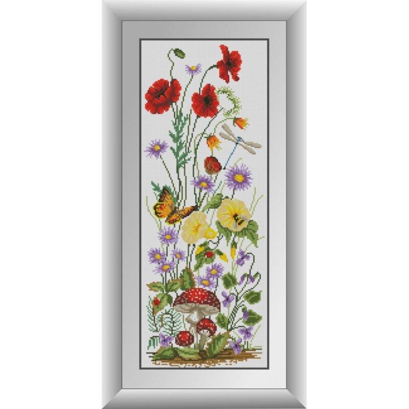 31002 Польові квіти (панель) Набір діамантової мозаїки