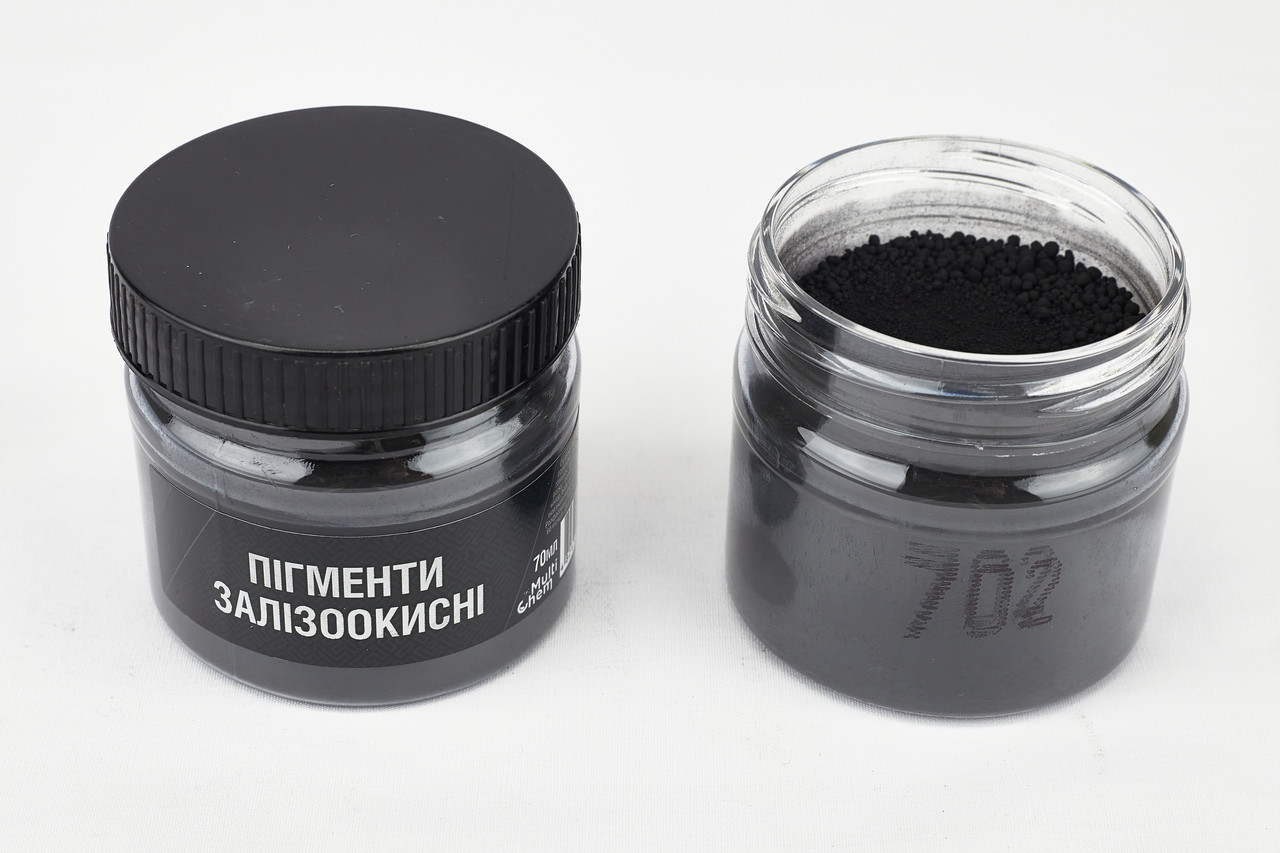 Пігмент неорганічний чорний світлий 702, 70 мл