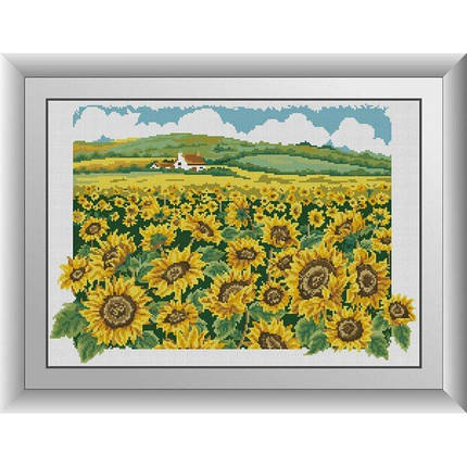 31008 Будиночок в соняхах Набір діамантової мозаїки, фото 1