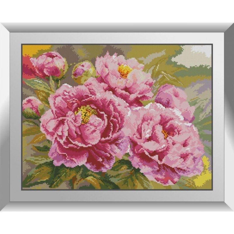 31098 Розпустились піони Набір діамантової мозаїки