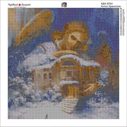 КДИ-0554 Набір діамантової вишивки Ангел Хранитель-2, фото 3