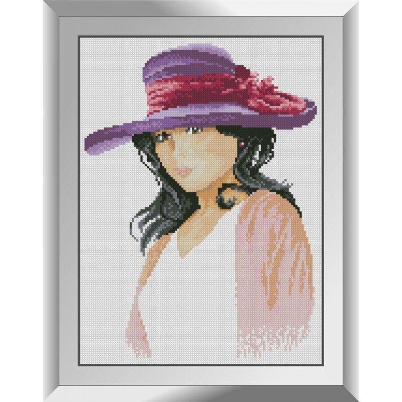 31329 У фіолетовому капелюшку Набір алмазної мозаїки