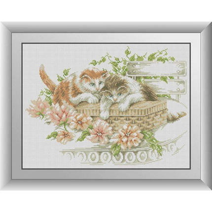 30966 Кошенята в саду Набір алмазної мозаїки, фото 1
