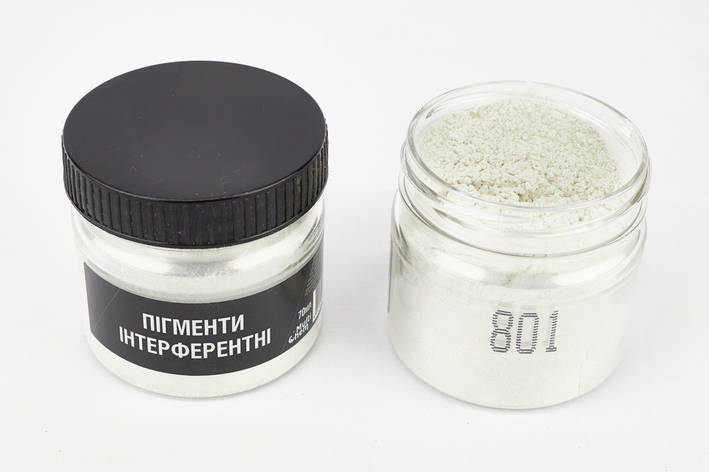 Пігмент інтерферентний 801 перлинний 10-100 μm, 2 мл, фото 1
