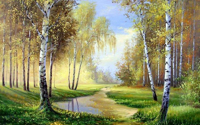 DM-260 Набір діамантового живопису Березовий гай