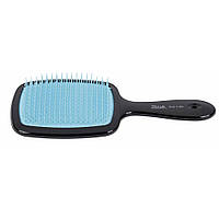 Гребінець для волосся чорний із блакитним Janeke Superbrush (8006060573173)