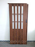 Двері гармошка під будь-які розміри, Більше 24 кольорів. Міжкімнатні двері гармошка. Дуб темний., фото 6