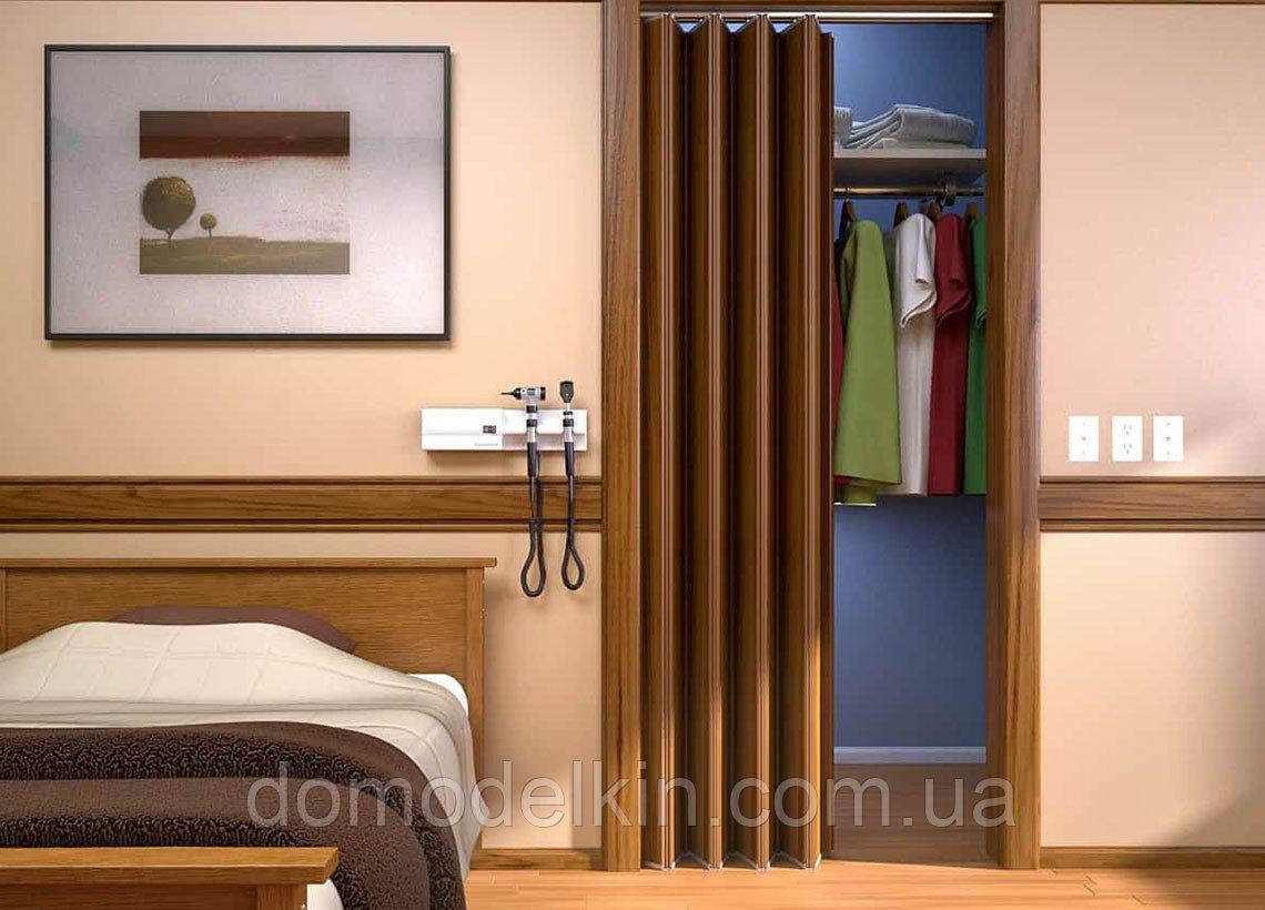 Двері гармошка під нестандартні розміри, популярні кольорі. Міжкімнатні двері гармошка., фото 1