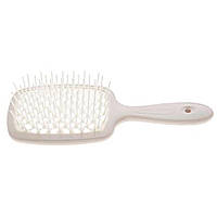 Гребінець для волосся пудровий з білим Janeke Superbrush (8006060611820)