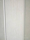 Двері гармошка розсувна глуха пластикова 810*2030*6 мм стандарт #1 Білий Ясен, фото 3