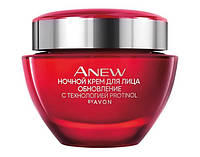 Avon +35 Нічний крем для обличчя «Оновлення» з технологією protinol 50 мл