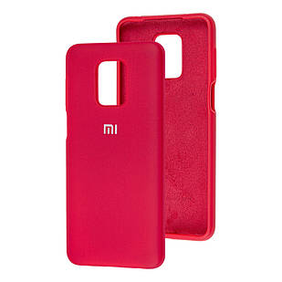 Чохол Silicone case full для Xiaomi Redmi Note 9s Hot pink