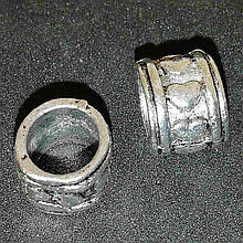 Бусини для браслета Пандора темне срібло 10х9 мм Паковання 10 шт.