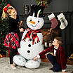 А 35" x 55" AirLoonz Snowman Greeter Foil Multi-Balloon - Pkg. Фольгована куля ходячичка Сніговик. В уп, фото 2