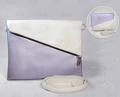 Сумочка "Tiffany" 05 фіолетово-біла