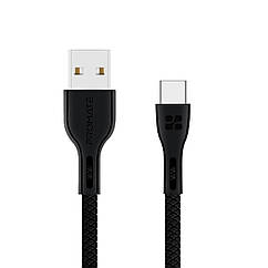 Кабель Promate PowerBeam-C USB/USB Type-C 2А 1.2 м Black (powerbeam-c.black)