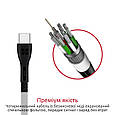 Кабель Promate PowerBeam-C USB/USB Type-C 2А 1.2 м Black (powerbeam-c.black), фото 4