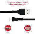 Кабель Promate PowerBeam-C USB/USB Type-C 2А 1.2 м Black (powerbeam-c.black), фото 8