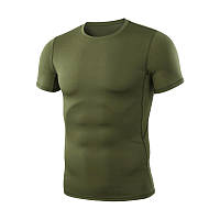 Тактична футболка Lesko A159 Green розмір XL з коротким рукавом чоловіча мілітарі