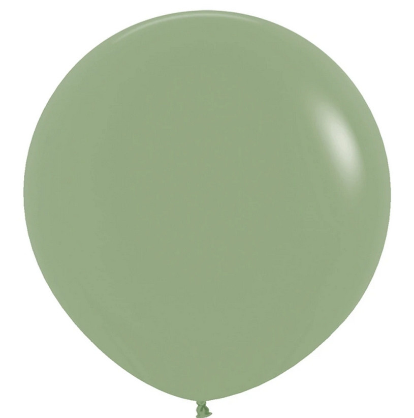 S 24" Deluxe Eucalyptus Betallatex Latex Balloons. Латексні кулі круглі без малюнка. Евкаліпт