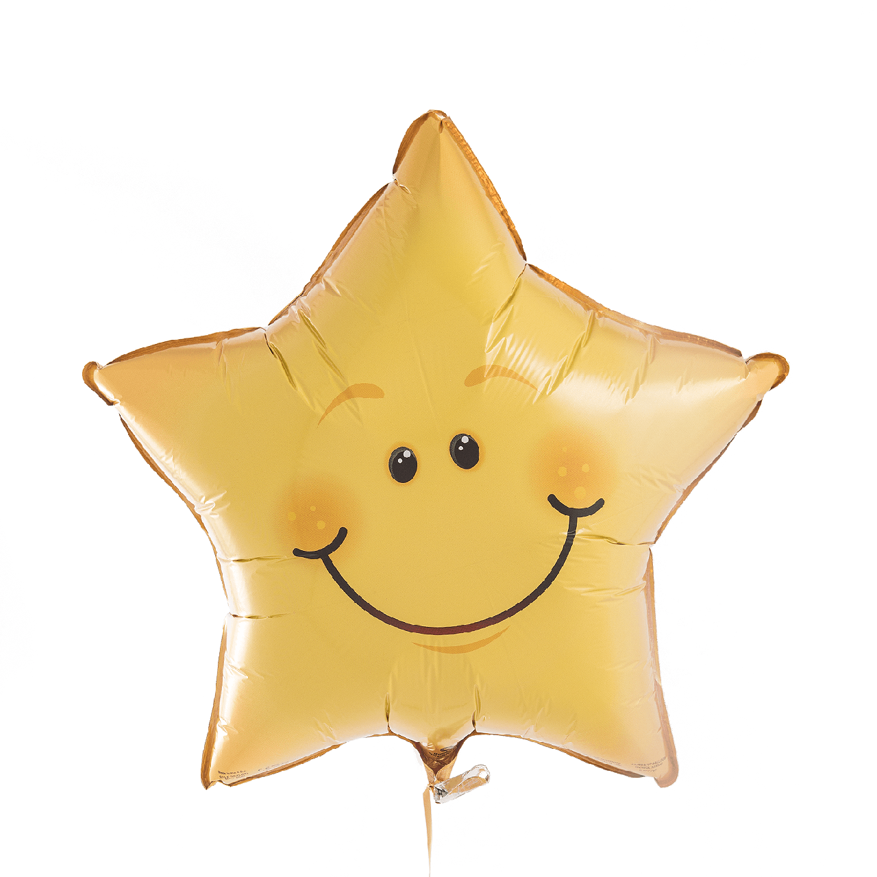 Q 20" Smiley Face Star Foil Balloon - Pkg. Куля повітряна фольгована Щаслива зірка, В УП